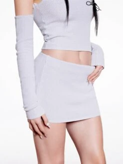 Mini-jupes Jupe Paulina Femme Gris Clair -Edited You Boutique 00b35035cbf4fdc29693ee2095a86de2