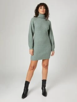 Robes Robes En Maille Eucalyptus Femme Menthe -Edited You Boutique 034960a5739b5aa80d114e4b16a5ce03