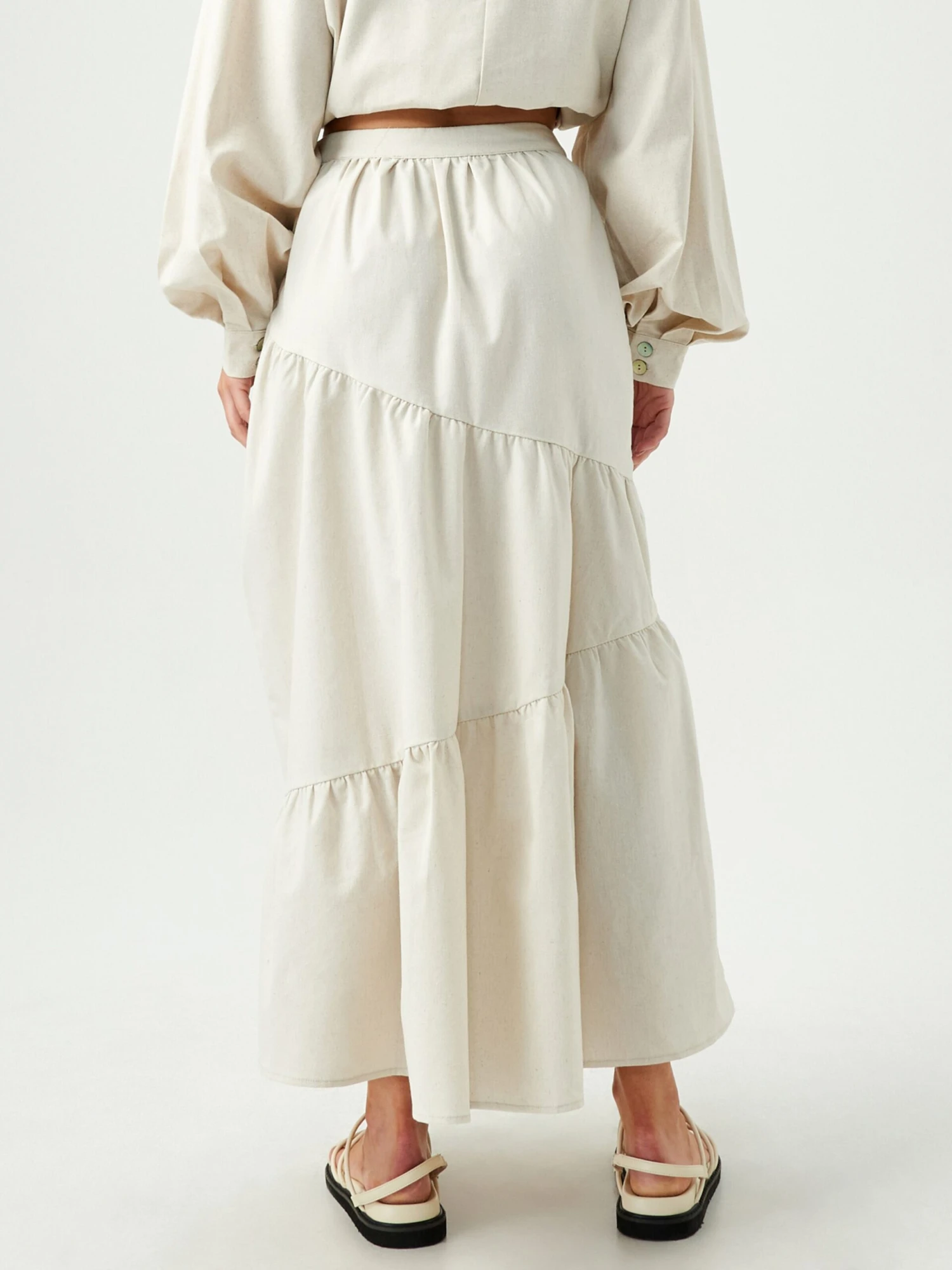 Jupes Longues Jupe EVANS Femme écru 6 Jupes Longues Jupe EVANS Femme écru – Image 4