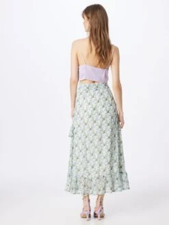 COLOURFUL REBEL Jupes Longues Jupe Femme Azur / Bleu Clair -Edited You Boutique 0547044475d33c9fe3856526fcd56a91