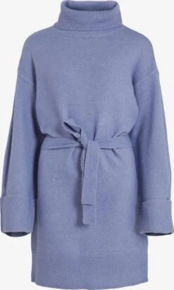 Vila Robes Robes En Maille Rolfie Femme Bleu Fumé