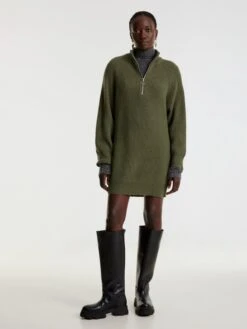 EDITED Robes Robes En Maille Marwa Femme Vert -Edited You Boutique 0918c7382995368f8b3fa6ef8d7e1e90