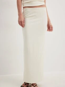 NA-KD Jupes Longues Jupe Femme Blanc