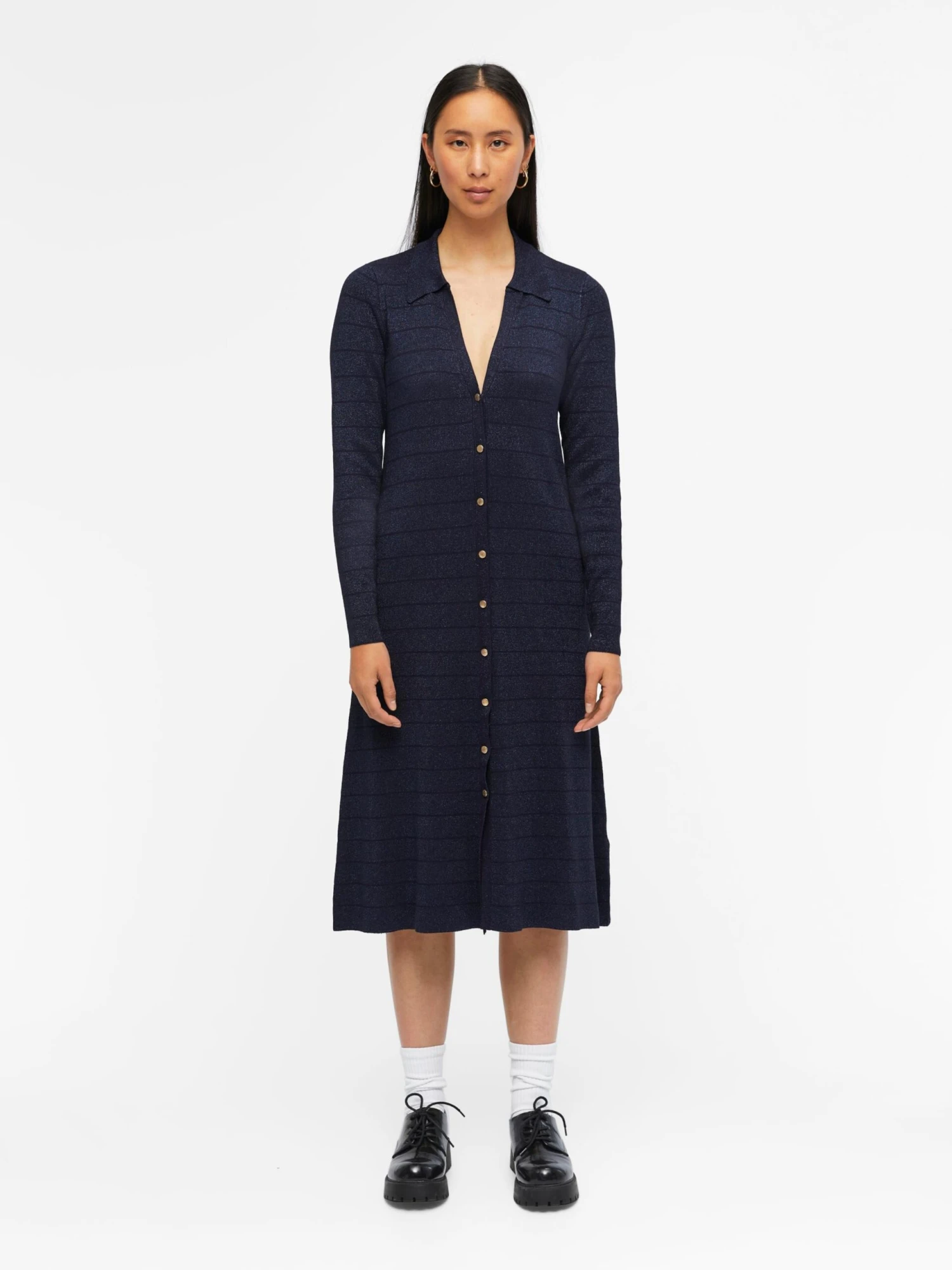 Object Robes Robes En Maille Martina Femme Bleu Nuit 6 Object Robes Robes En Maille Martina Femme Bleu Nuit – Image 4