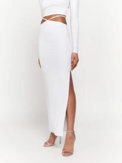 Jupes Longues Jupe Christin Femme Blanc -Edited You Boutique 1497b209d524b0962d172b825fbbb678