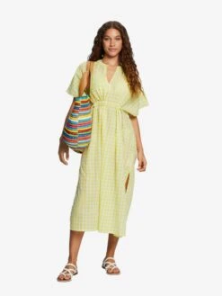 ESPRIT Robes De Plage Vêtement De Plage Femme Jaune Citron / Jaune Clair 8 ESPRIT Robes De Plage Vêtement De Plage Femme Jaune Citron / Jaune Clair -Edited You Boutique 166bc4006ec246e9b9d8bed8e7a03951