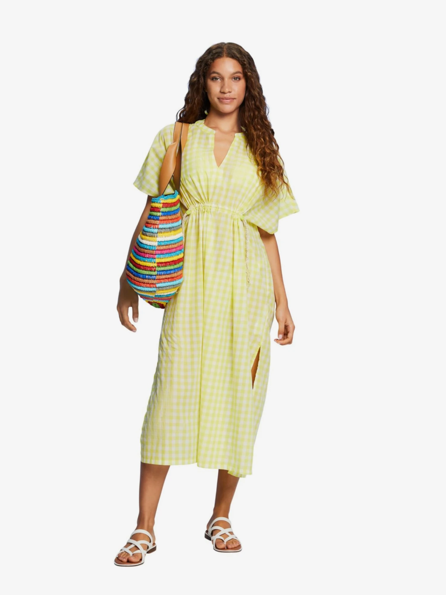 ESPRIT Robes De Plage Vêtement De Plage Femme Jaune Citron / Jaune Clair 5 ESPRIT Robes De Plage Vêtement De Plage Femme Jaune Citron / Jaune Clair – Image 3