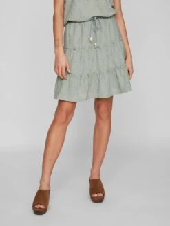 Vila Mini-jupes Jupe DELLA Femme Kaki 10 Vila Mini-jupes Jupe DELLA Femme Kaki -Edited You Boutique 175202d9417678262e3793cdbcee8376