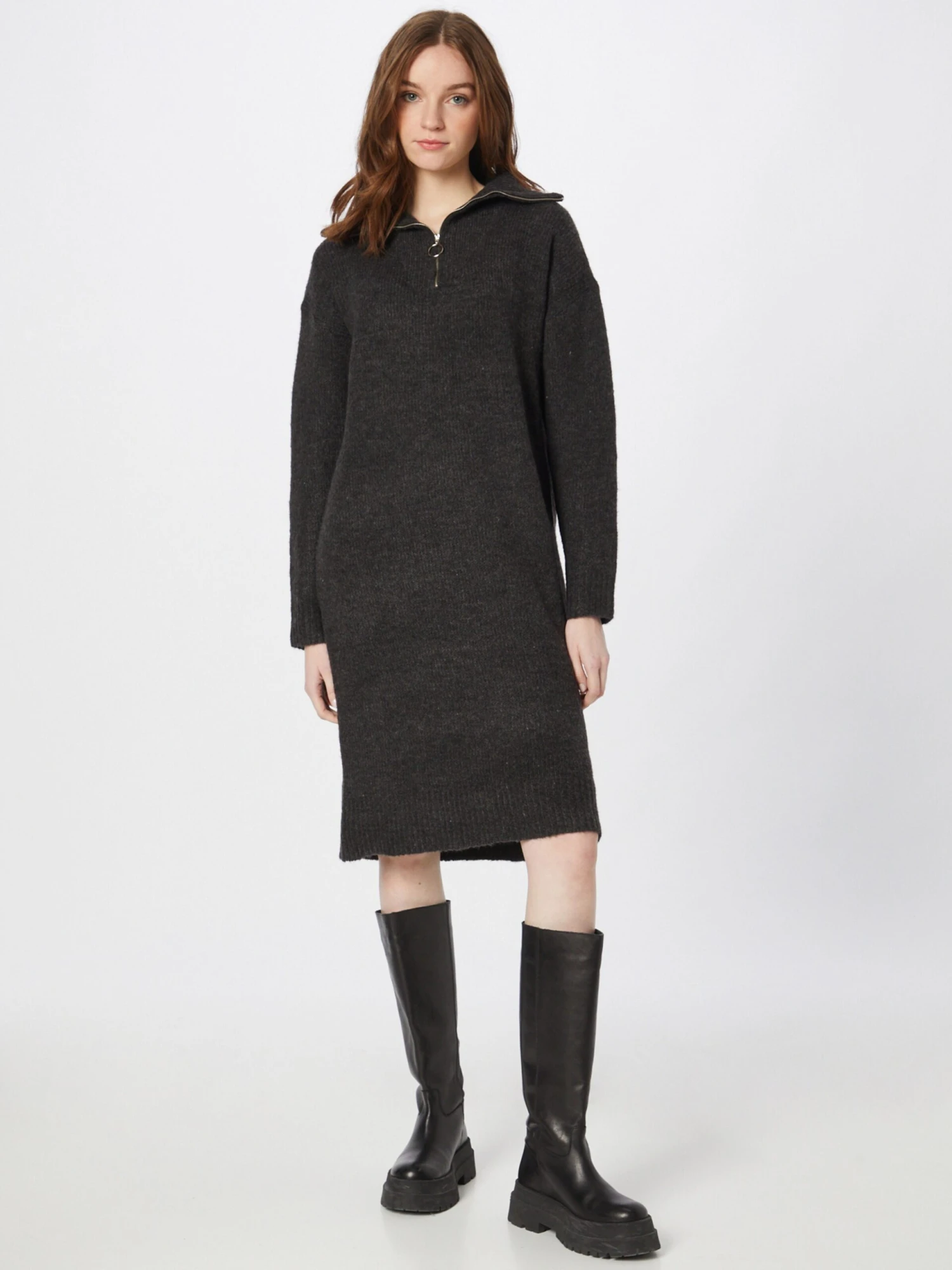 Robes Robes En Maille Femme Anthracite 5 Robes Robes En Maille Femme Anthracite – Image 3