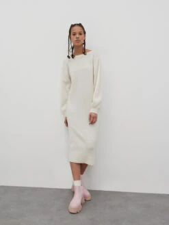 EDITED Robes Robes En Maille Neriah Femme Beige -Edited You Boutique 19e4d435264a478314e1512a8eb25b3f