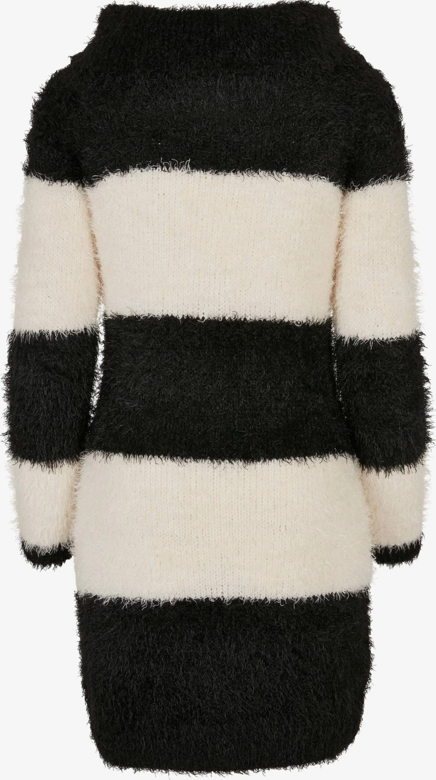 URBAN CLASSICS Robes Robes En Maille Femme Crème / Noir 4 URBAN CLASSICS Robes Robes En Maille Femme Crème / Noir – Image 2