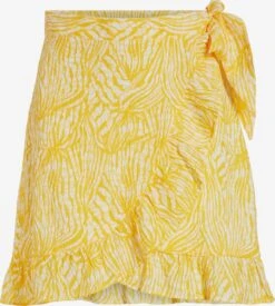 Vila Mini-jupes Jupe Limia Eva Femme Jaune / Jaune Pastel
