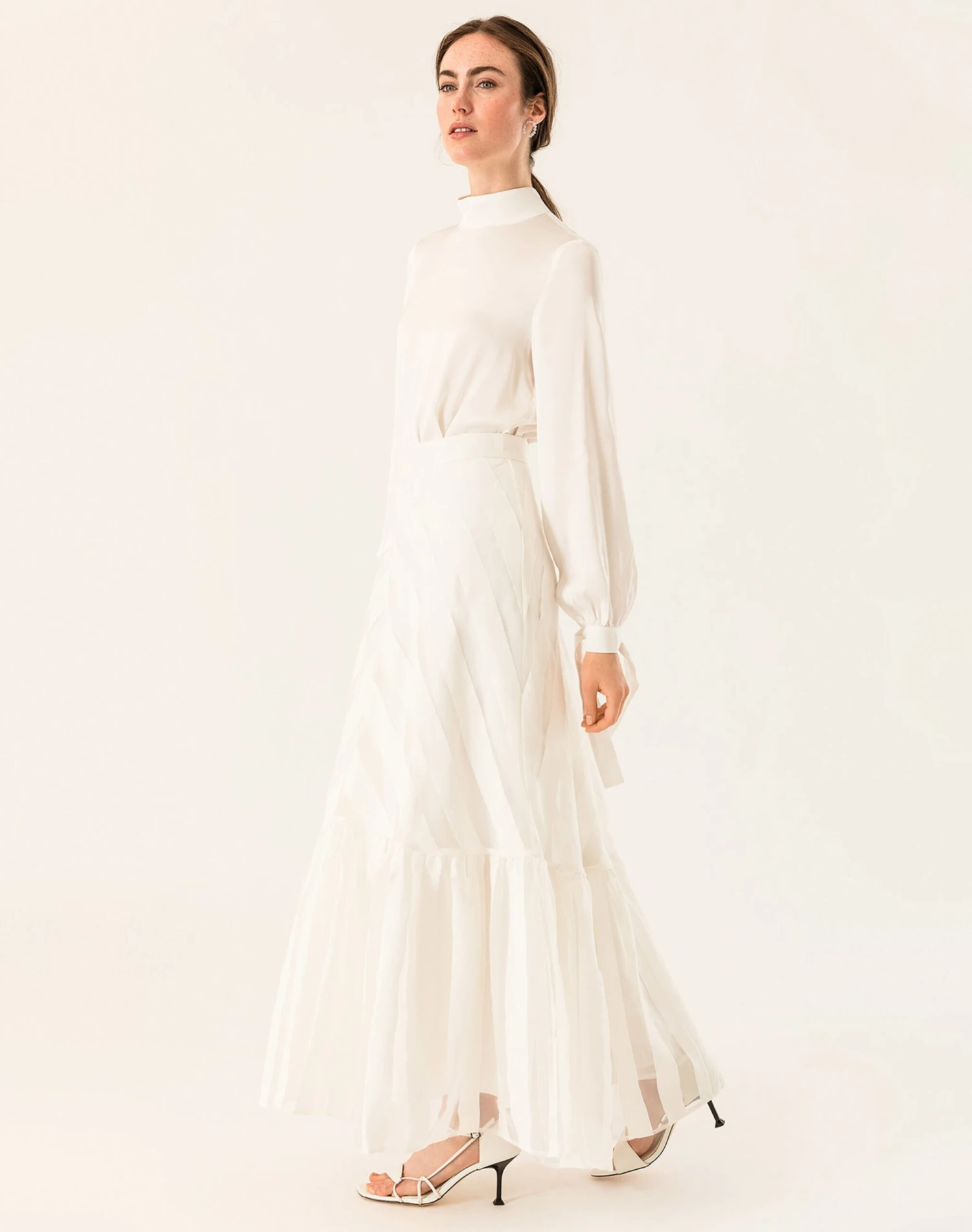 IVY OAK Jupes Longues Jupe Femme Blanc / Blanc Naturel 8 IVY OAK Jupes Longues Jupe Femme Blanc / Blanc Naturel – Image 6