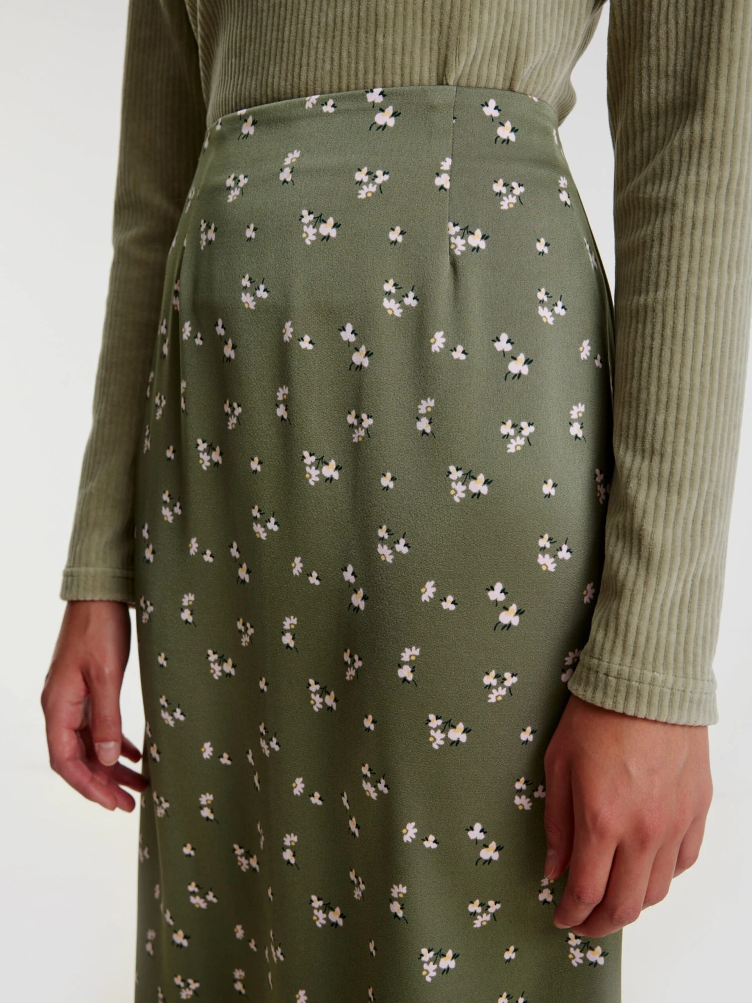 EDITED Jupes Longues Jupe Merida Femme Kaki 4 EDITED Jupes Longues Jupe Merida Femme Kaki – Image 2