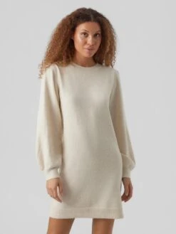 Vero Moda Robes Robes En Maille Doffy Femme Gris Clair -Edited You Boutique 254c83608a66a40619f75c1fe06c150f