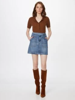 Object Mini-jupes Jupe PATTY Femme Bleu -Edited You Boutique 29fa29bb8df942822d925e6993a4d7dc