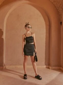 Mini-jupes Jupe Cora Femme Noir -Edited You Boutique 2cc416c9f96aa3a33d6ffca8eaefa3cd