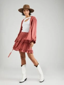 Vila Mini-jupes Jupe MESA Femme Framboise -Edited You Boutique 3364e400145d3b30a7d5a863a68a5246