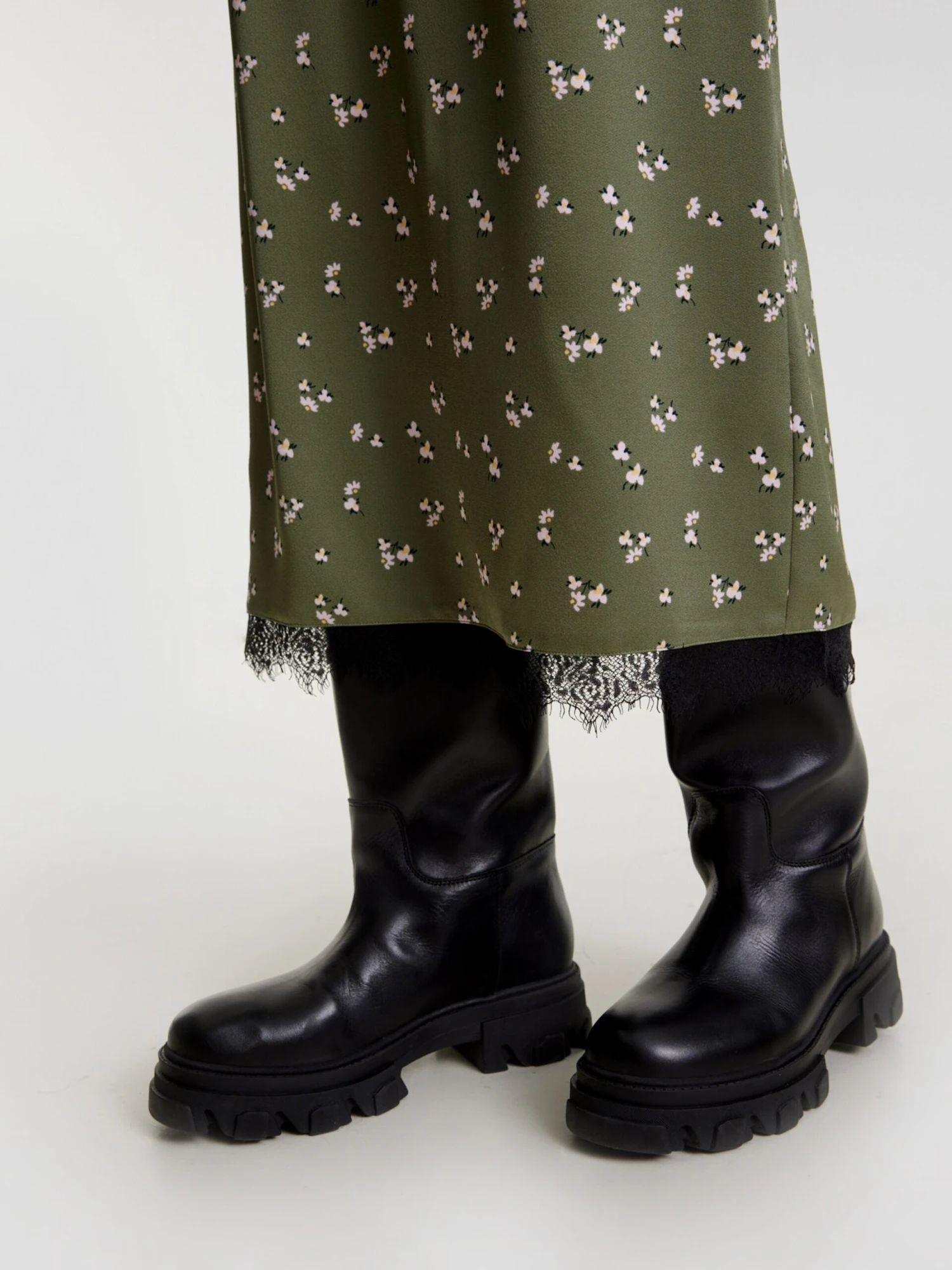 EDITED Jupes Longues Jupe Merida Femme Kaki 5 EDITED Jupes Longues Jupe Merida Femme Kaki – Image 3