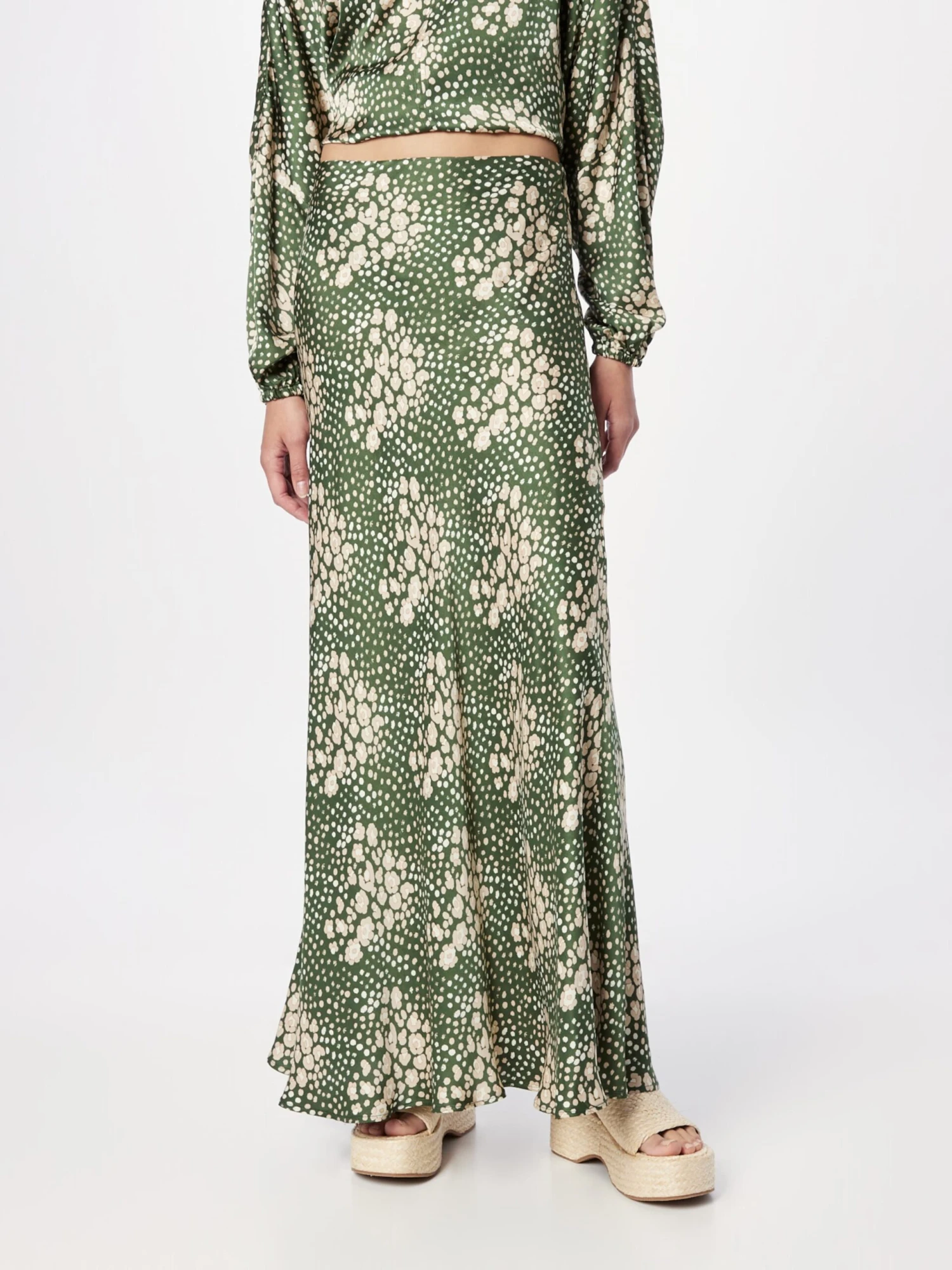 Jupes Longues Jupe HALLIE Femme Olive 5 Jupes Longues Jupe HALLIE Femme Olive – Image 3