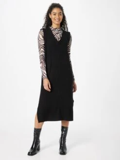 Fransa Robes Robes En Maille SALLY Femme Noir -Edited You Boutique 372fe64f54878032f4eda1dc2300907d