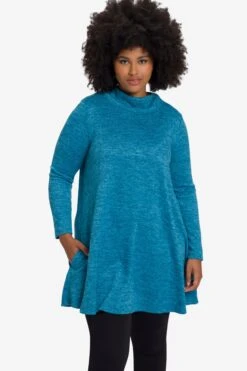 Ulla Popken Robes Robes En Maille Femme Bleu Chiné -Edited You Boutique 3b64be5792b083e569f9d0d1fc2b7899