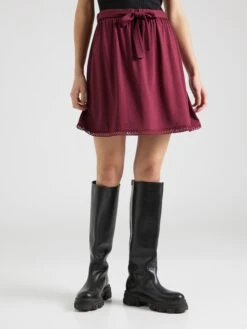About You Mini-jupes Jupe Alita Femme Bordeaux -Edited You Boutique 3e63bef0b23256222a05dd3a75364f26