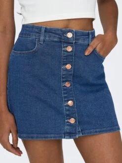 ONLY Mini-jupes Jupe Daisy Femme Bleu -Edited You Boutique 42f088613273bab6bbbfb93dad78af75