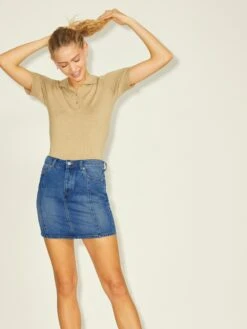 JJXX Mini-jupes Jupe ESLEY Femme Bleu -Edited You Boutique 44a6462eda03d76a4a70392eb14b157b