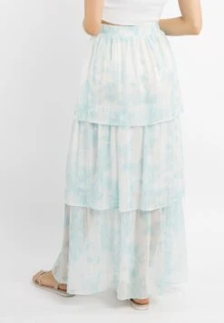 IZIA Jupes Longues Jupe Gaya Femme Bleu Clair / Blanc Naturel -Edited You Boutique 4554068b9ba0b64565486a87cbdab80b
