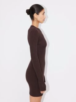 Robes Robes En Maille Femme Chocolat -Edited You Boutique 4a877a2c068d13436310ab367a0c4542