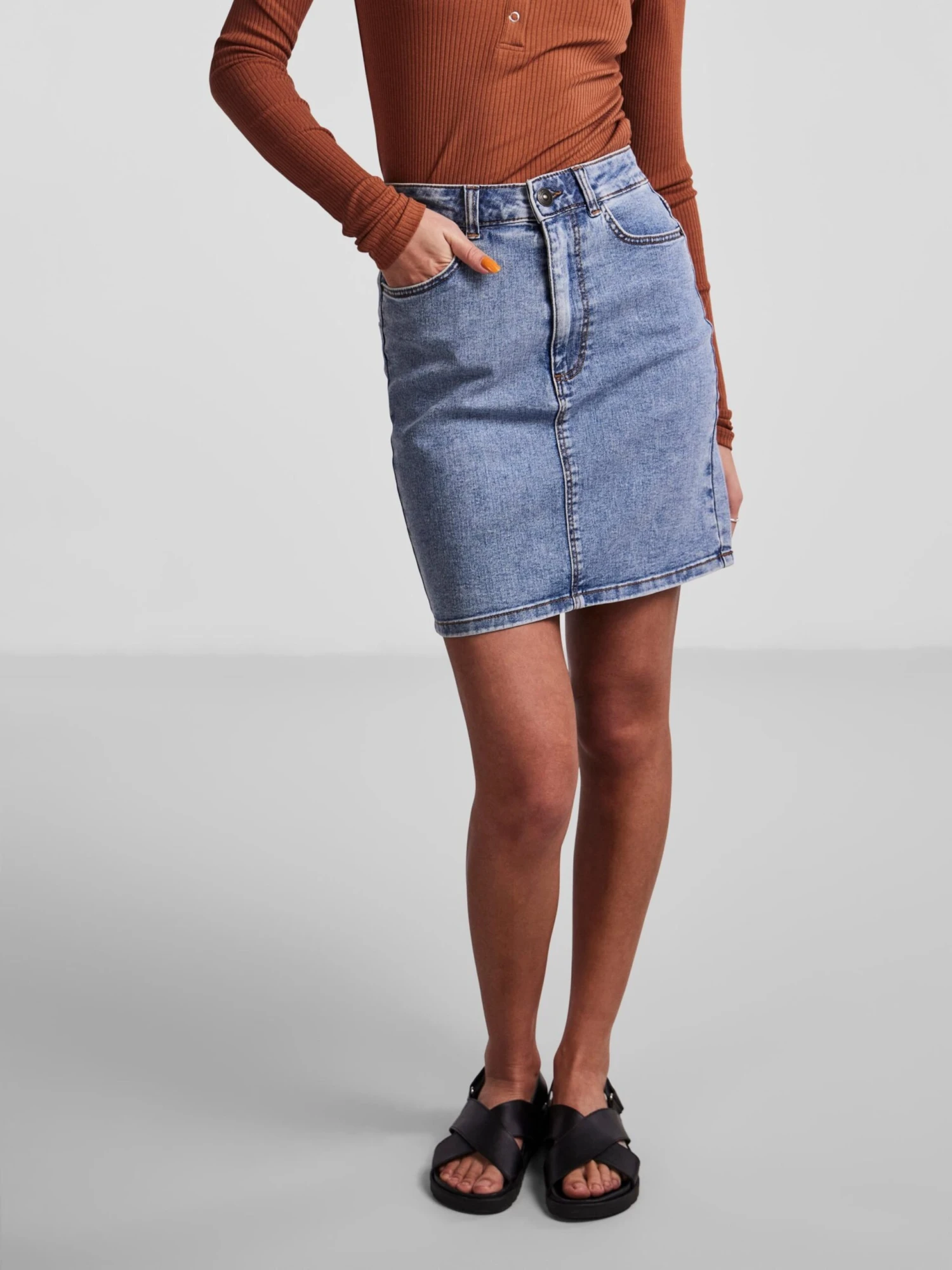 Pieces Mini-jupes Jupe Peggy Femme Bleu 5 Pieces Mini-jupes Jupe Peggy Femme Bleu – Image 3