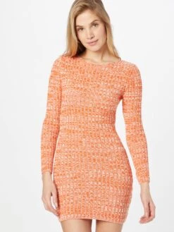 In The Style Robes Robes En Maille Saffron Femme Orange -Edited You Boutique 4befd6908ec583659e4a22455c1c37e0