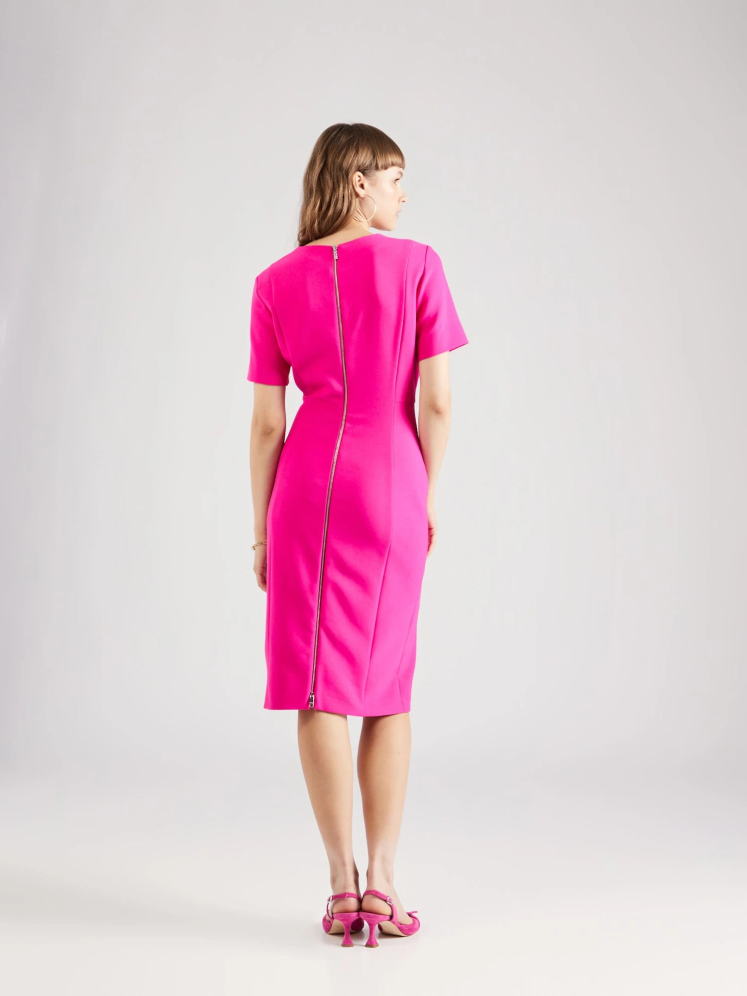 Robes Fourreaux Robe Fourreau DAMAISA Femme Rose Néon 6 Robes Fourreaux Robe Fourreau DAMAISA Femme Rose Néon – Image 4