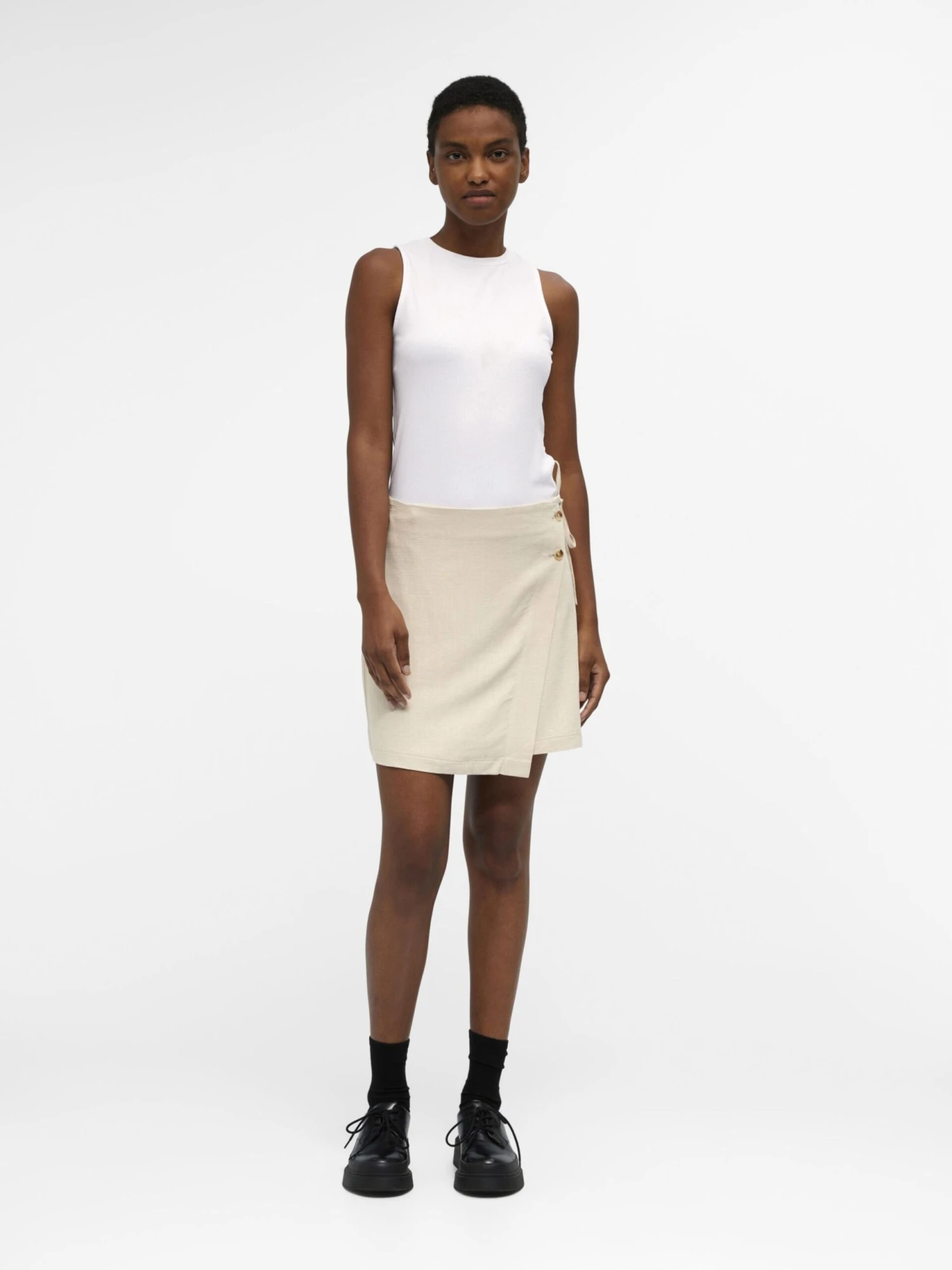 Object Mini-jupes Jupe HADY Femme Beige 5 Object Mini-jupes Jupe HADY Femme Beige – Image 3