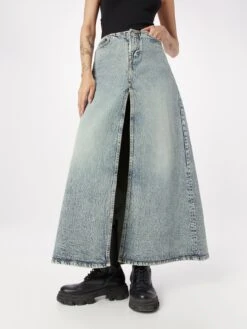 WEEKDAY Jupes Longues Jupe Anaheim Femme Bleu 9 WEEKDAY Jupes Longues Jupe Anaheim Femme Bleu -Edited You Boutique 50aa8d968422e2b438d4952fb5b859cd