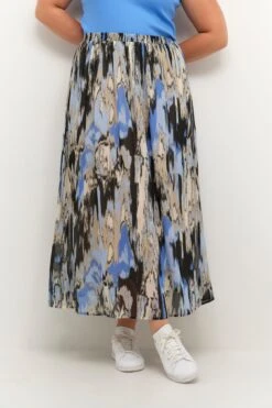 Jupes Longues Jupe Qio Femme Mélange De Couleurs