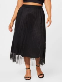 ONLY CARMAKOMA Jupes Longues Jupe Lavina Femme Noir -Edited You Boutique 53721fc329008863f8fbb972a7973863