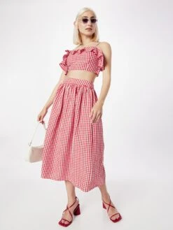 United Colors Of Benetton Jupes Longues Jupe Femme Rouge -Edited You Boutique 5aab7b7e78ab84e13a176498d3e9718e