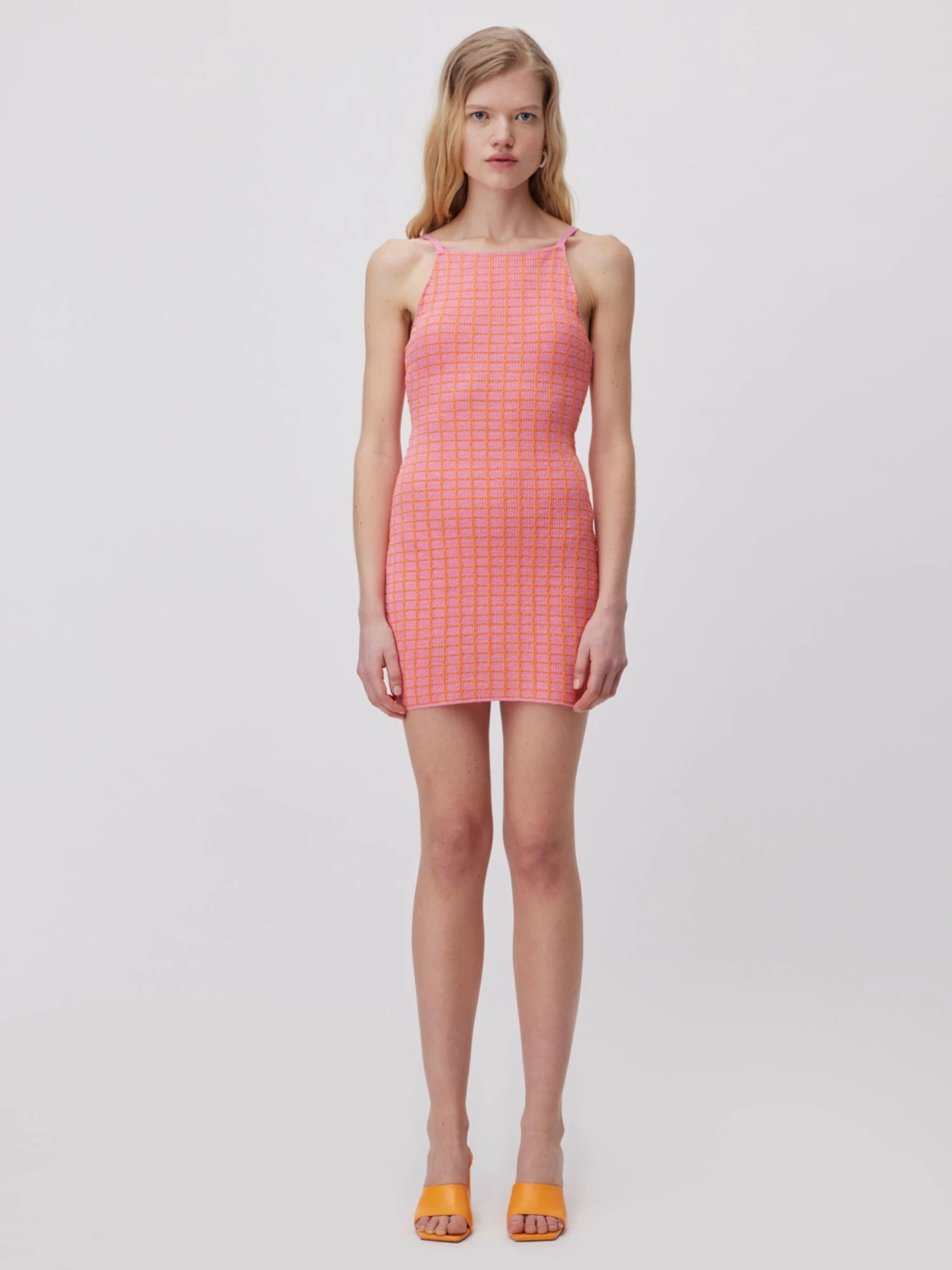 Robes Robes En Maille Suki Femme Orange / Rose Ancienne 7 Robes Robes En Maille Suki Femme Orange / Rose Ancienne – Image 5