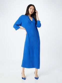 InWear Robes Robes En Maille Imimi Femme Bleu -Edited You Boutique 5d5fd6a66d2aaaf75e32ac87e4b20753