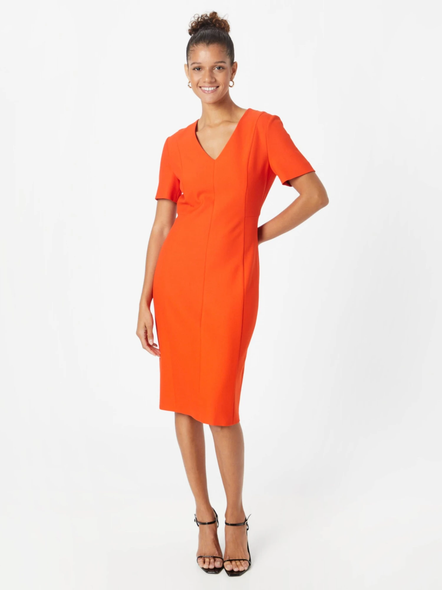 Robes Fourreaux Robe Fourreau DAMAISA Femme Orange 5 Robes Fourreaux Robe Fourreau DAMAISA Femme Orange – Image 3