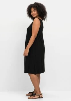 Sheego Robes De Plage Vêtement De Plage Femme Noir -Edited You Boutique 5f7105d9b5d65426e1a066b4b2261200