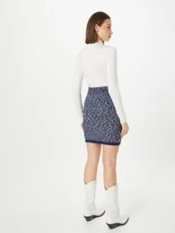 United Colors Of Benetton Mini-jupes Jupe Femme Bleu Foncé -Edited You Boutique 5f9276233aa7f83c8d878f8b17a926e3