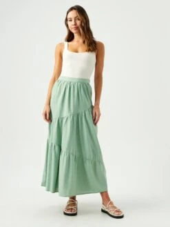 Jupes Longues Jupe EVANS Femme Vert Clair -Edited You Boutique 5fdaf229c400448445272272432c5dd4