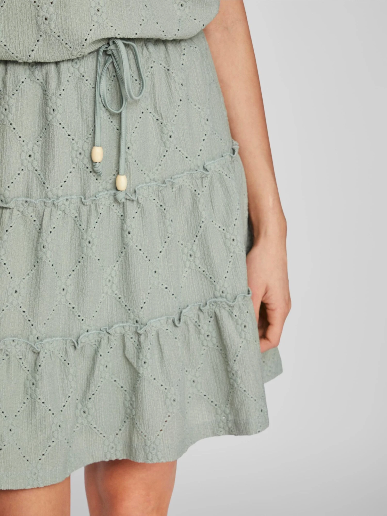 Vila Mini-jupes Jupe DELLA Femme Kaki 8 Vila Mini-jupes Jupe DELLA Femme Kaki – Image 6