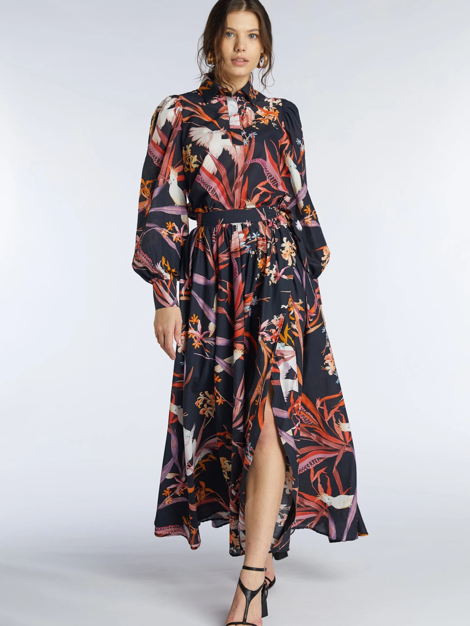 Jupes Longues Jupe KAGU Femme Noir 4 Jupes Longues Jupe KAGU Femme Noir – Image 2