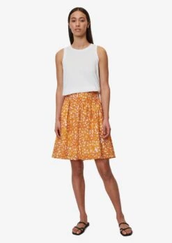 Marc O'Polo Mini-jupes Jupe Femme Orange / Orange Clair -Edited You Boutique 62794c35649227eaf28ef61280e47a4d