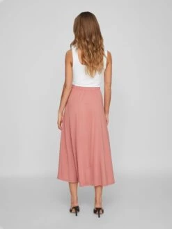 Vila Jupes Longues Jupe Femme Rouge Pastel -Edited You Boutique 62d011f70c126909bd2ddc34c27b8d79