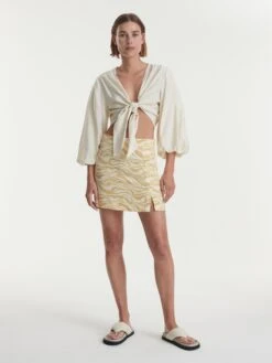 EDITED Mini-jupes Jupe Marcy Femme Beige / Crème -Edited You Boutique 64f0b1fe629536c600eda6333b34348b